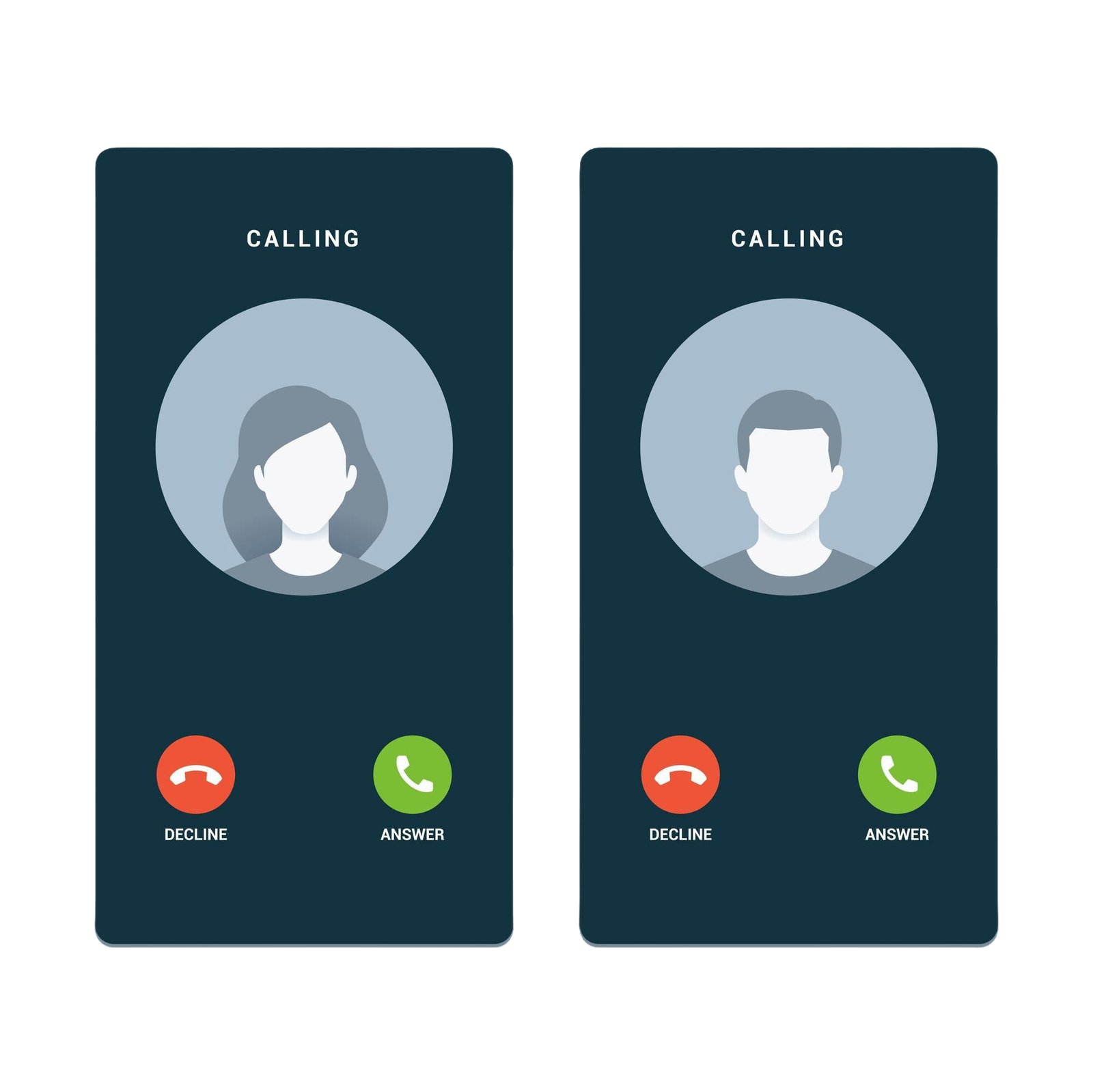 Call Spoof Screen Interface